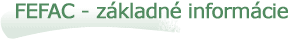 FEFAC - základné informácie